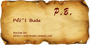 Pál Buda névjegykártya